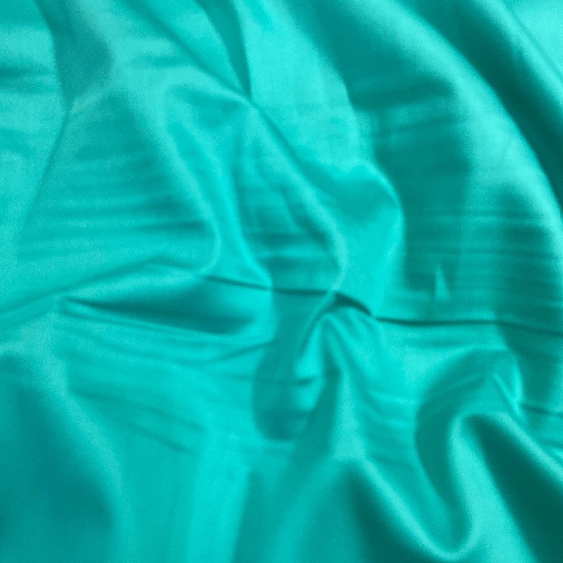 Teal Green Solid Cotton Satin Fabric - TradeUNO