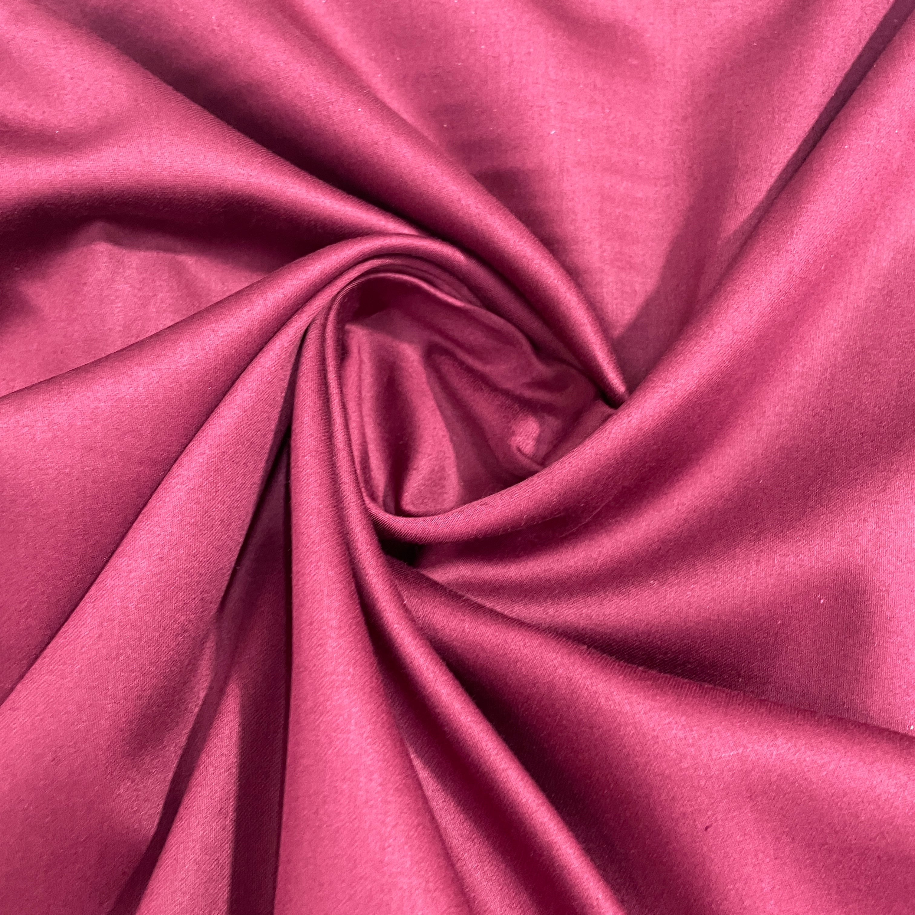 Jam Purple Solid Cotton Satin Fabric - TradeUNO