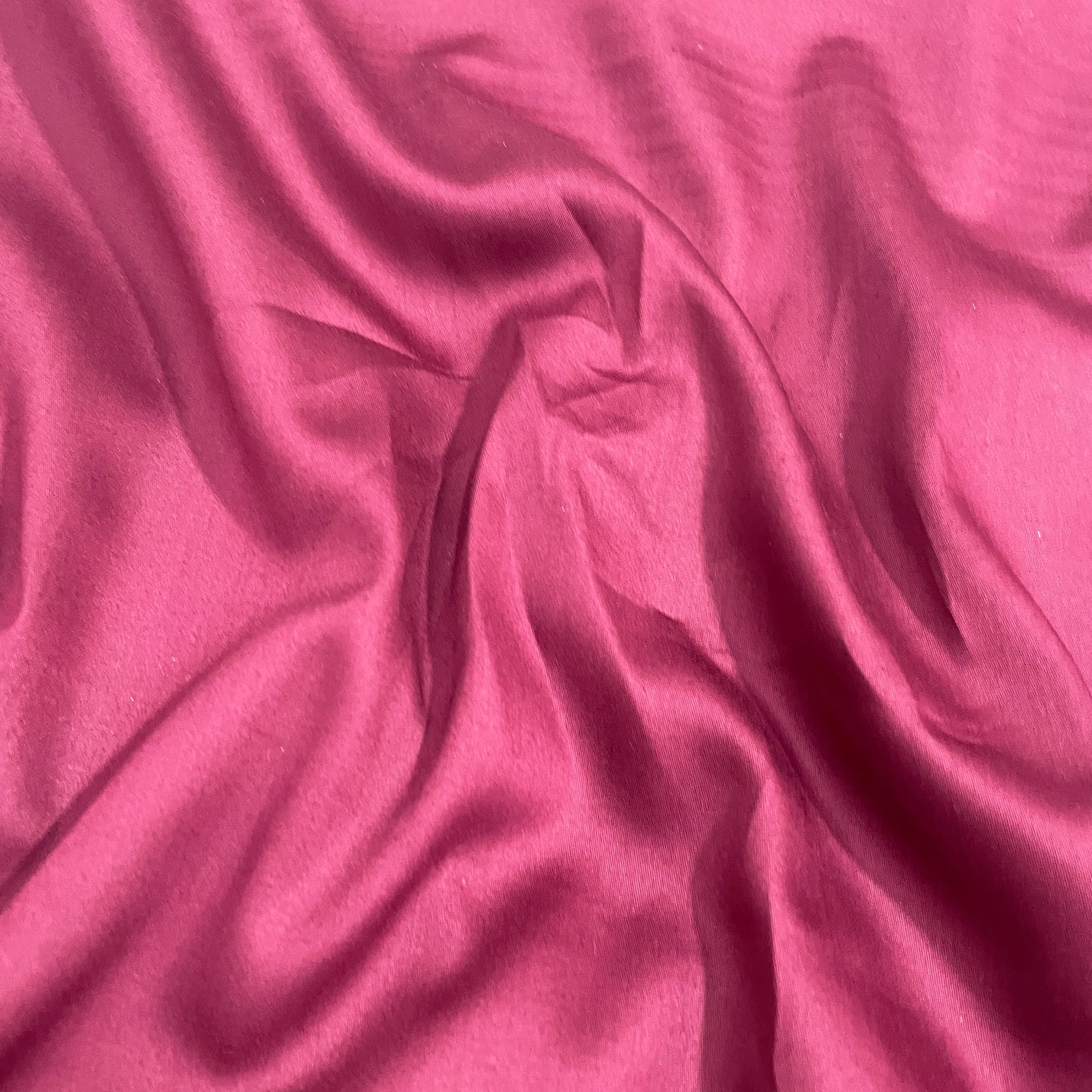 Jam Purple Solid Cotton Satin Fabric - TradeUNO