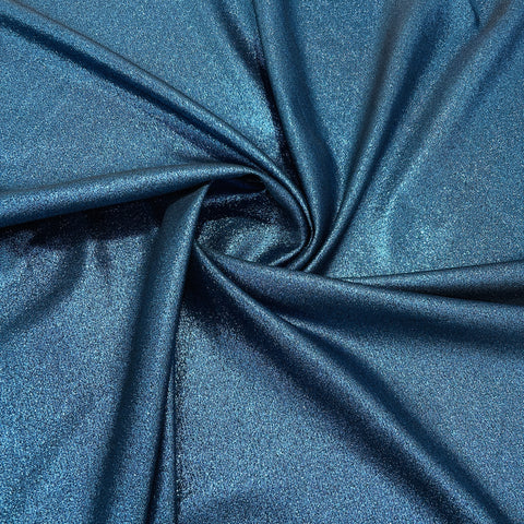 navy blue solid shimmer brocade with lurex fabric