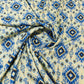 Blue and cream fabric