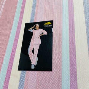 Pink Dobby Brocade Jacquard Fabric - TradeUNO