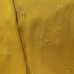 Yellow Floral Sequence Embroidery Russian Silk