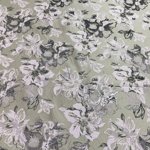 Light Brown Pink Floral Brocade Jacquard Fabric - TradeUNO