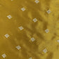 Mustard Thread Embroidery Russian Silk Fabric