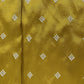 Mustard Thread Embroidery Russian Silk Fabric