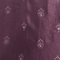 Burgundy Mirror Embroidery Russian Silk Fabric