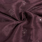 Burgundy Mirror Embroidery Russian Silk Fabric