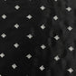 Black Thread Embroidery Russian Silk Fabric