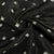 Black Thread Embroidery Russian Silk Fabric
