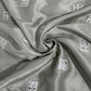 Green Mirror Embroidery Russian Silk Fabric