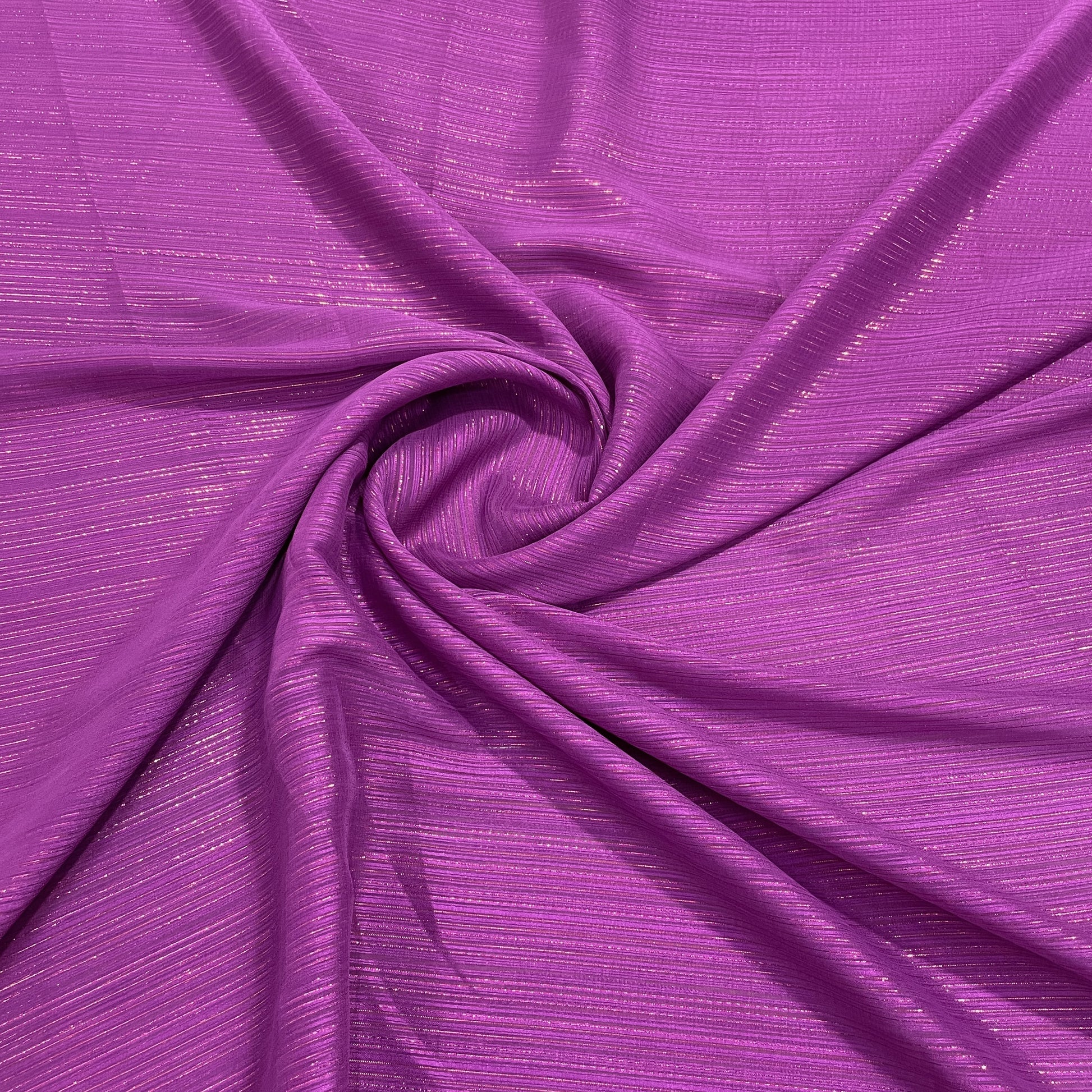 purple with golden chiffon lurex fabric
