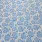 Sky Blue Floral Brocade Jacquard Fabric