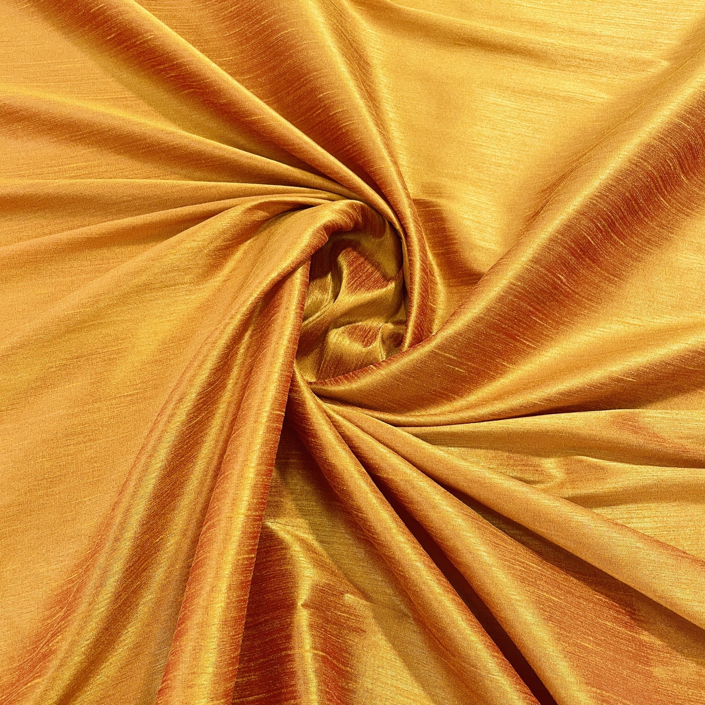 Mustard Yellow Solid Silk Taffeta Fabric