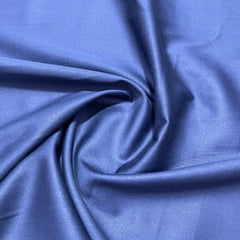 Midnight Blue Solid Cotton Satin Fabric - TradeUNO