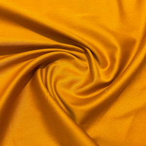 Tangerine Orange Solid Cotton Satin Fabric - TradeUNO