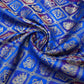 Premium Purple Golden Traditional Brocade Jacquard Fabric