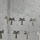 Light Sage Green Golden Foil Thread Embroidery Russian Silk