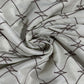 Off White Abstract Embroidery Russian Silk