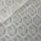 Premium Off White Zari Geometrical Jacquard Cotton Silk Patola Dyeable Fabric