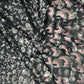 Black & Pink Imported Sequins Embroidery Net Fabric