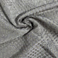Dark Cream Sequins Embroidery Tusser Silk