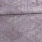 Purple Floral Thread Embroidery Tusser Silk