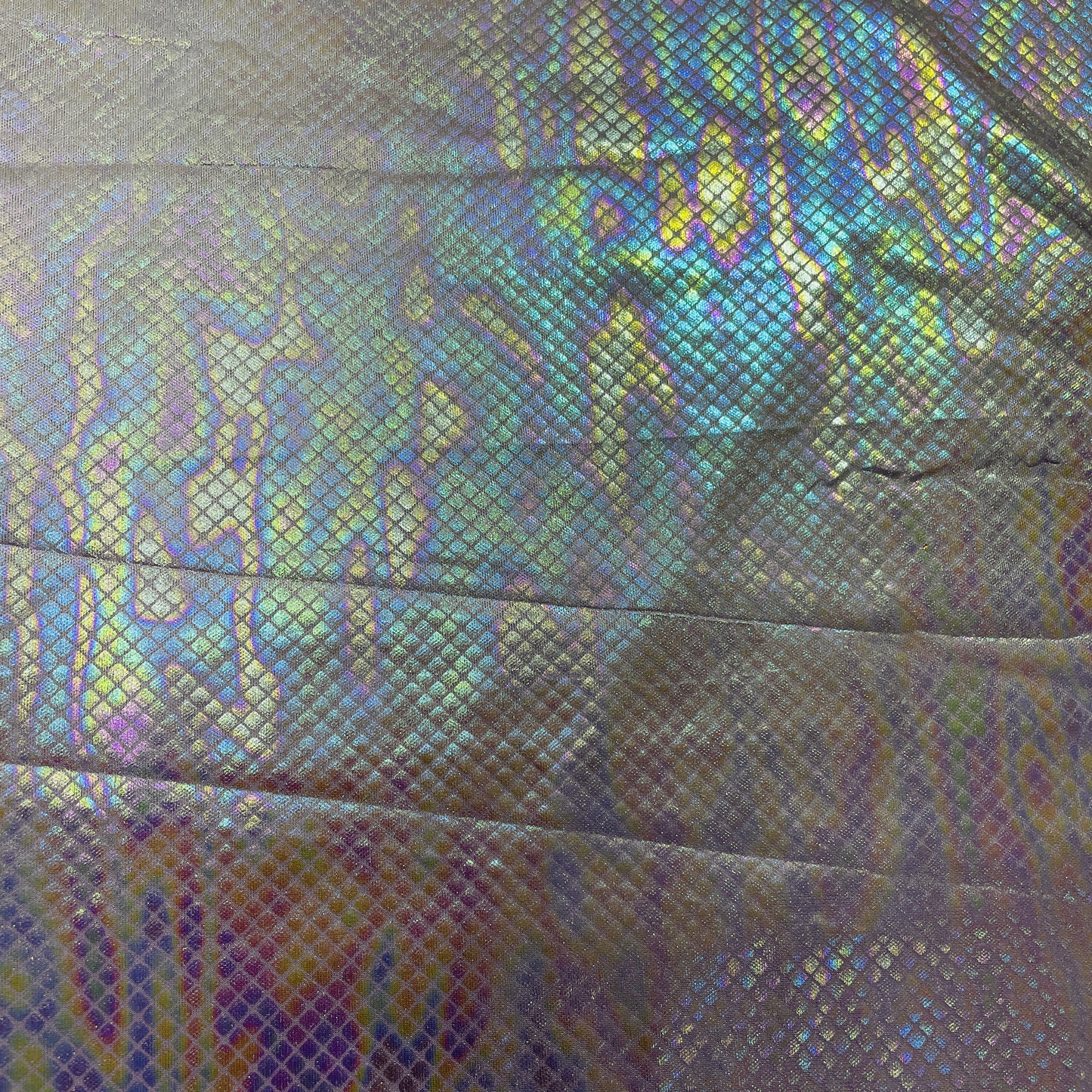 Purple Geometerical D Rainbow With Lurex Knit Lycra Fabric - TradeUNO