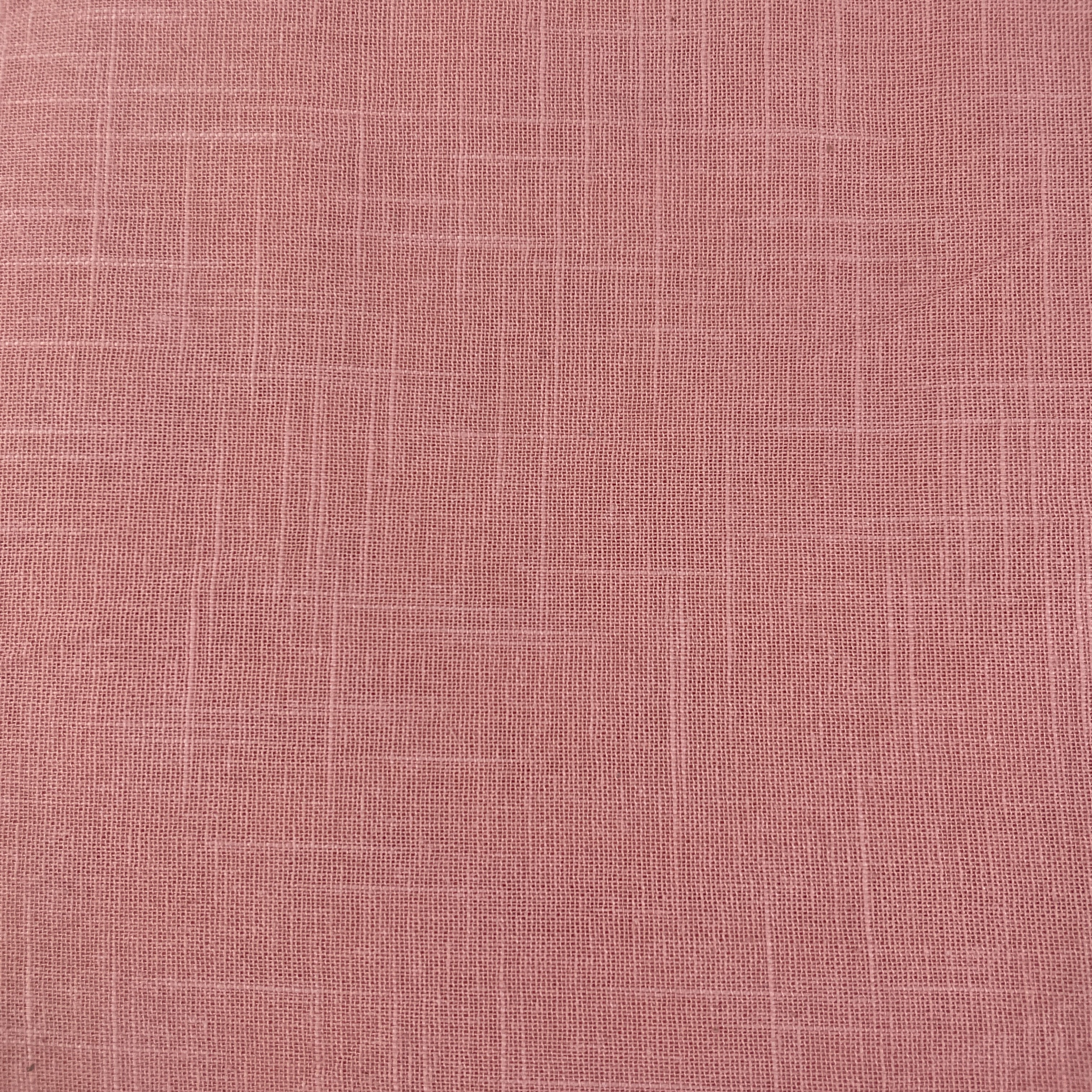 Exclusive Cotton Linen Slub Pink Solid Fabric 