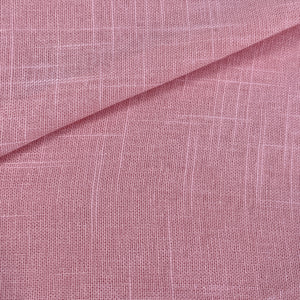 Exclusive Cotton Linen Slub Pink Solid Fabric 