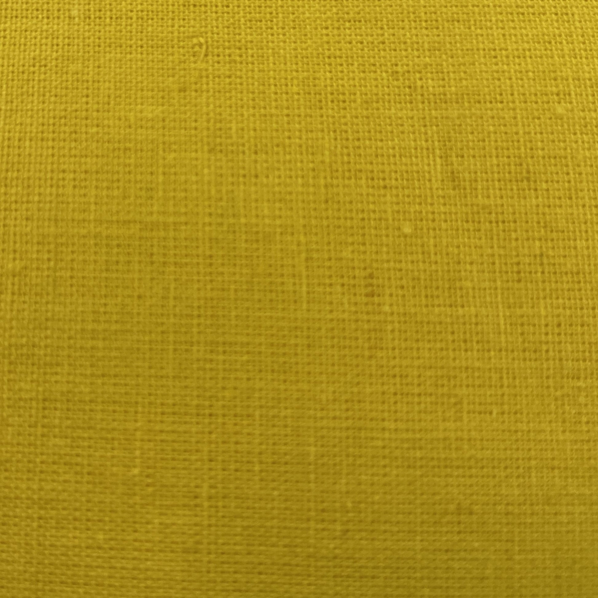 Exclusive Cotton Linen Slub Yellow Solid Fabric 