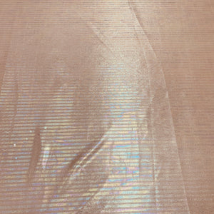 Peach Pink Stripes 3D Rainbow With Lurex Knit Lycra - TradeUNO