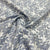 White & Blue Floral Brocade Jacquard Fabric