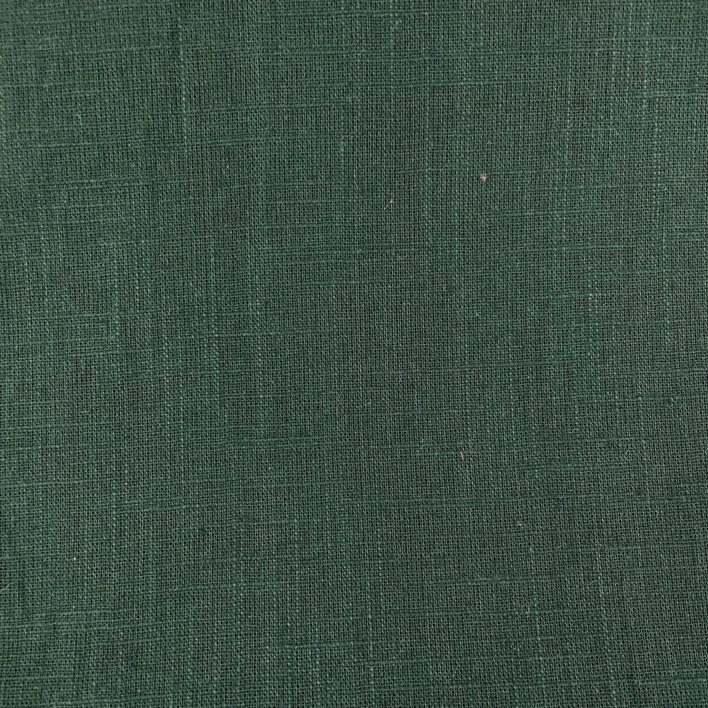 Exclusive Cotton Linen Slub Dark Green Solid Fabric 