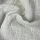 Exclusive Cotton Linen Slub White Solid Fabric