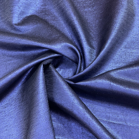 navy blue shimmer brocade jacquard fabric