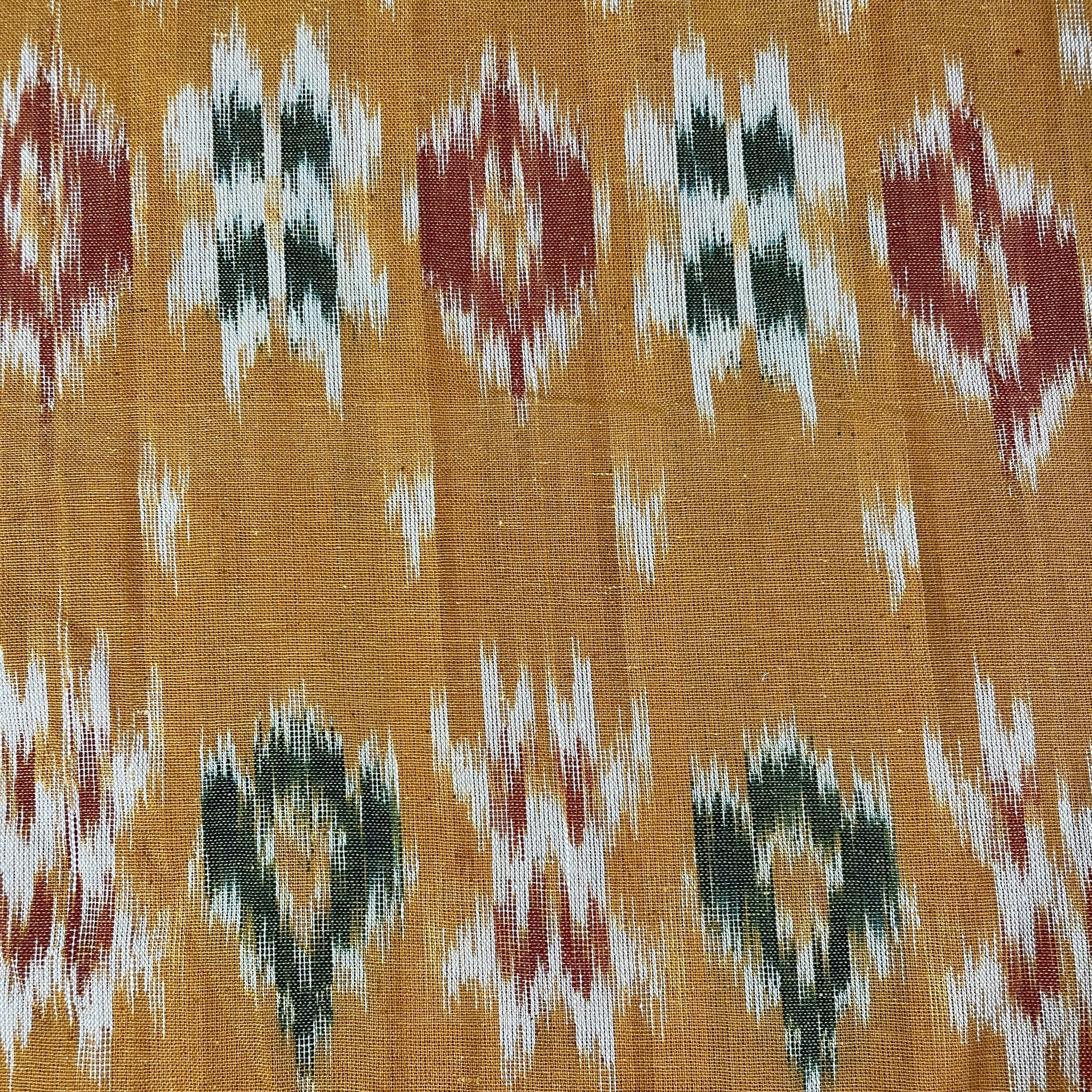Exclusive Cotton Light Yellow Ikat Fabric