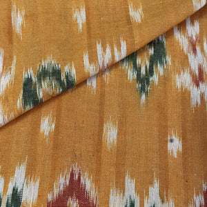 Exclusive Cotton Light Yellow Ikat Fabric