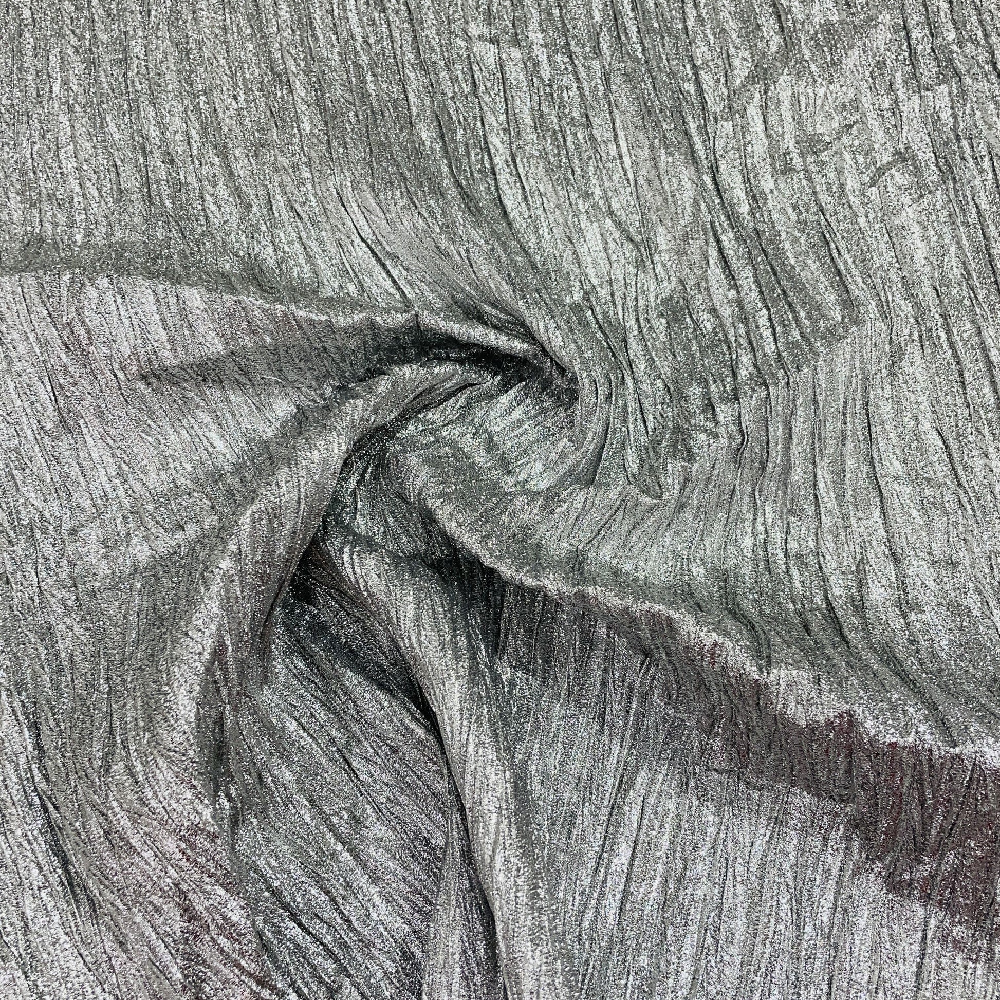 Silver Shimmer Knit Lycra Fabric