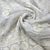 Classic White Floral Sequence Embroidery Dyeable Organza Jacquard Fabric