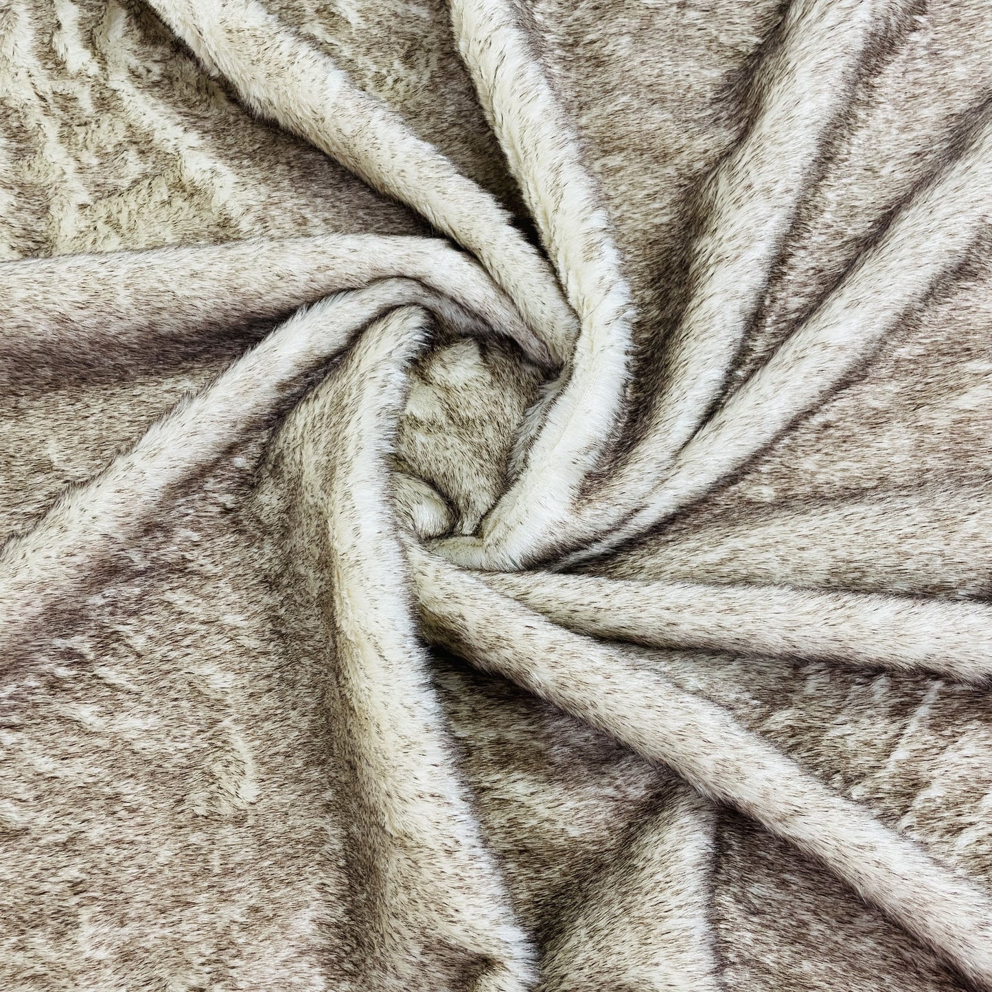 Brown Solid Fur Fabric