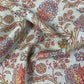 Exclusive Linen Organza Light Green Floral Prints Fabric