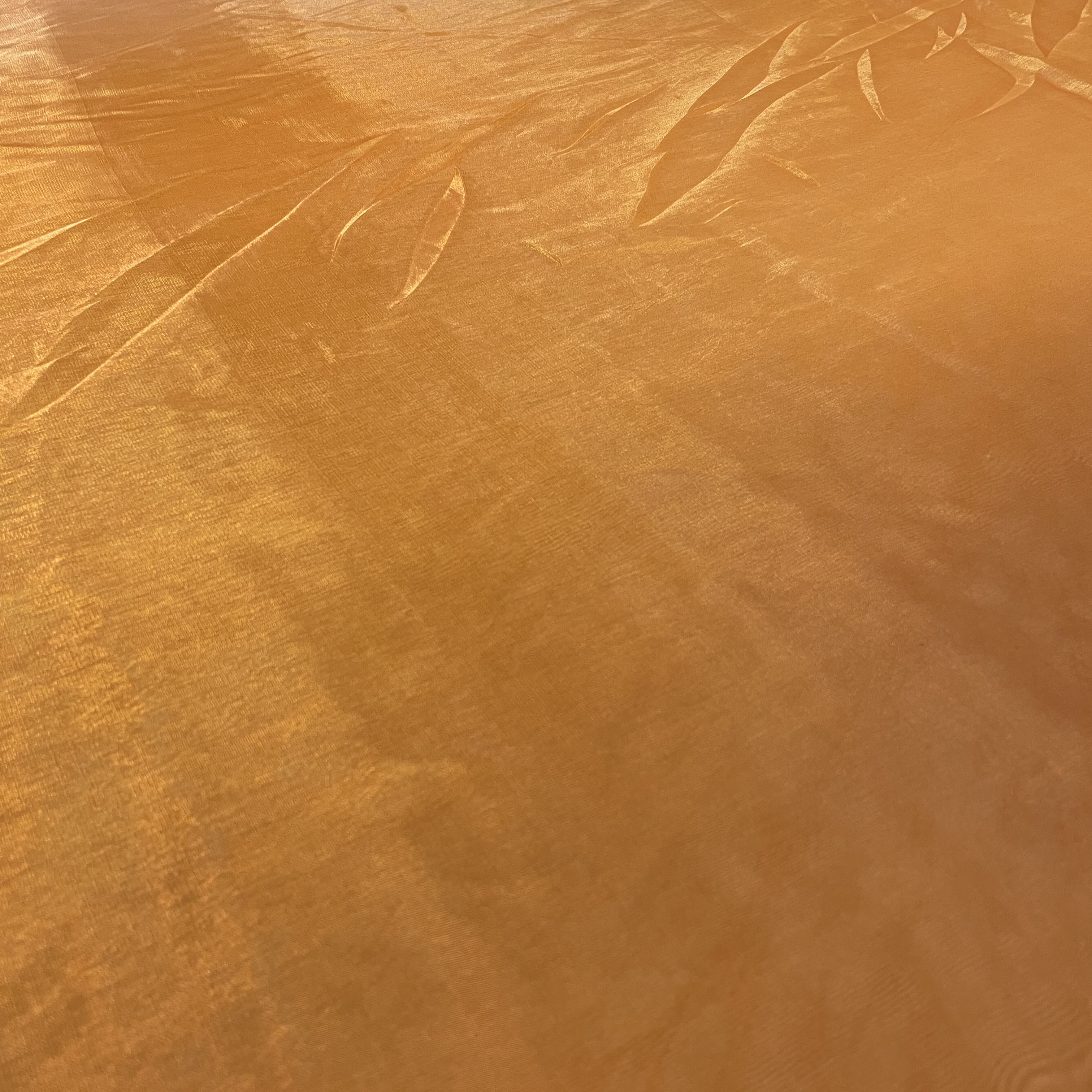 Exclusive Mustard Yellow Ombre Organza Fabric