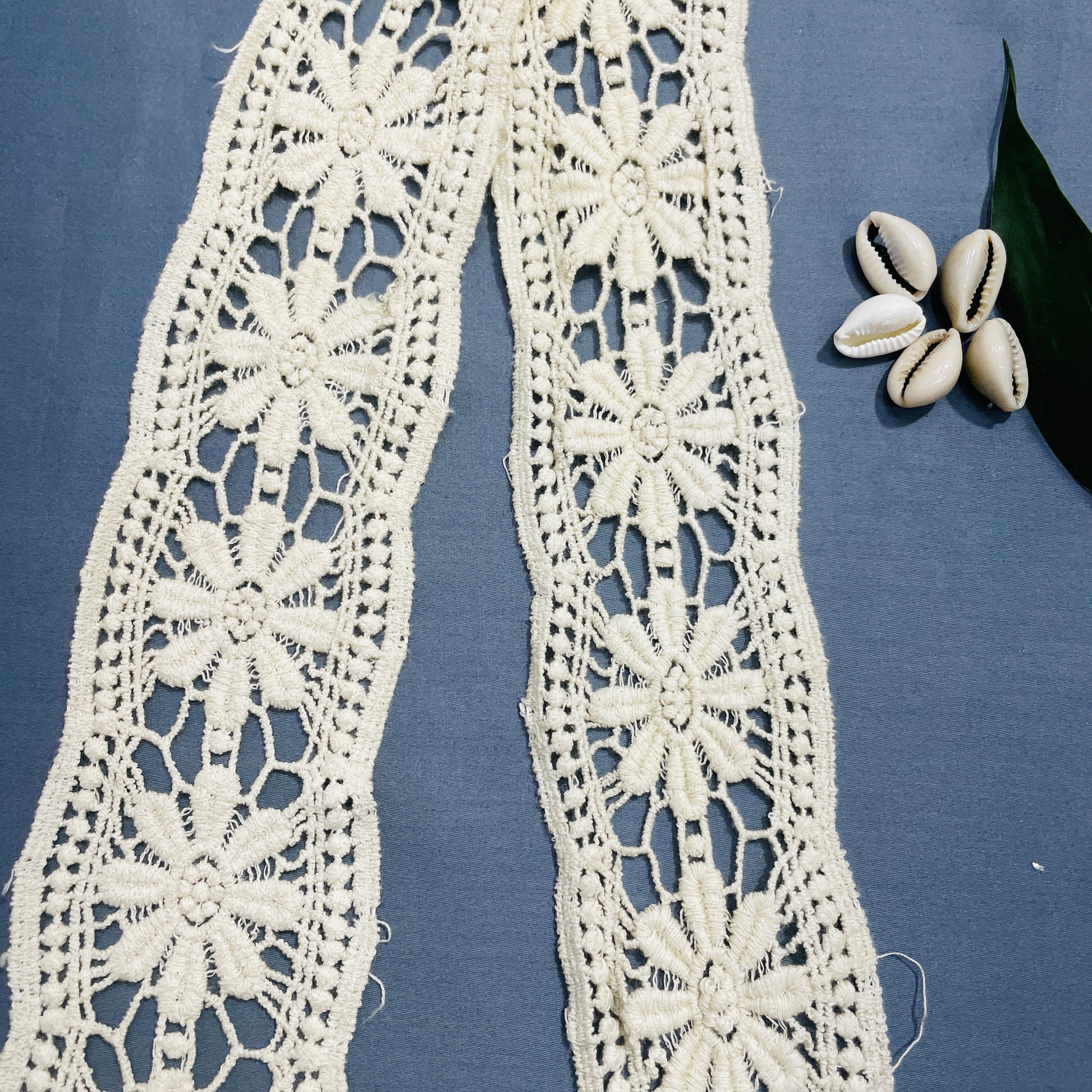 Cream Dyeable Cotton Lace - TradeUNO