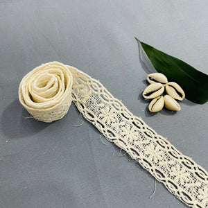 White Dyeable Cotton Lace - TradeUNO