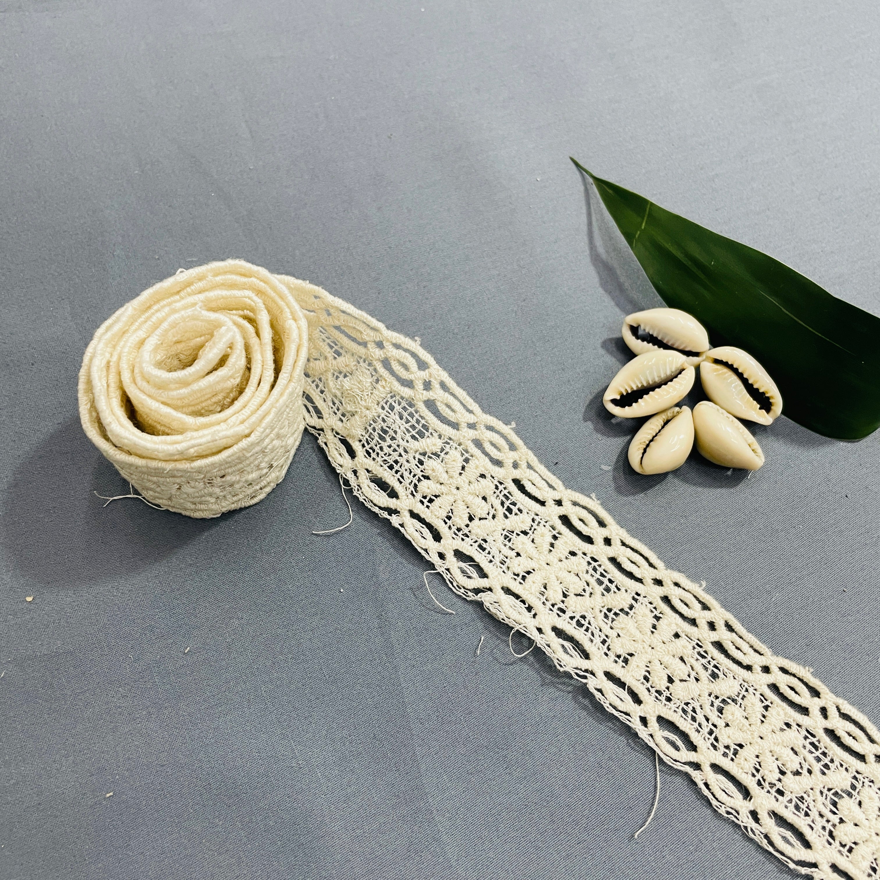 White Dyeable Cotton Lace - TradeUNO