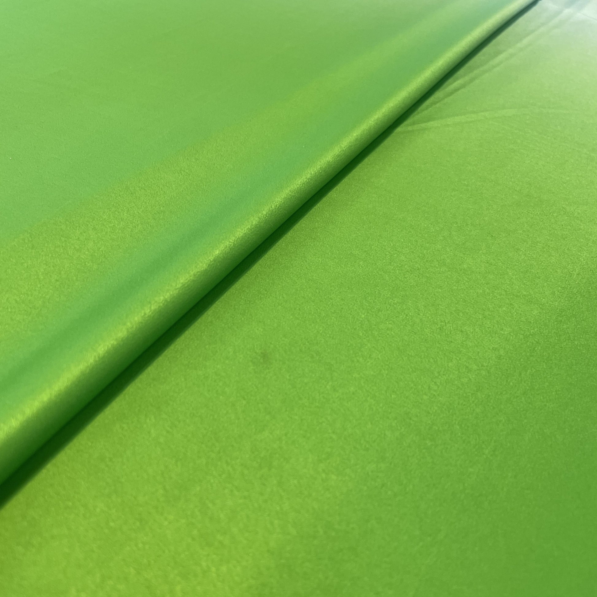 Exclusive Light Green Ombre Gucci Satin Fabric