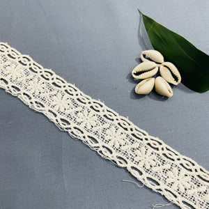 White Dyeable Cotton Lace - TradeUNO