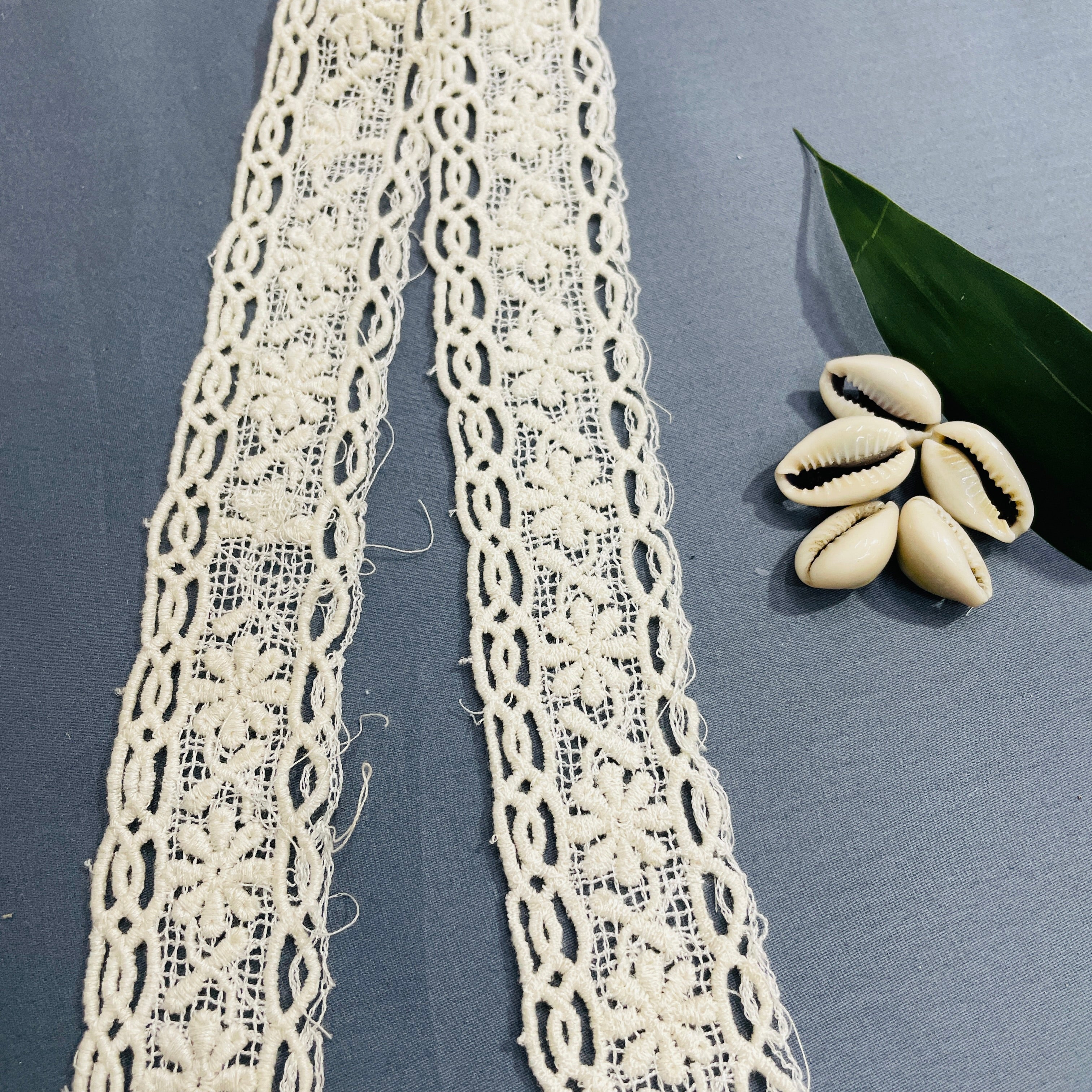 White Dyeable Cotton Lace - TradeUNO