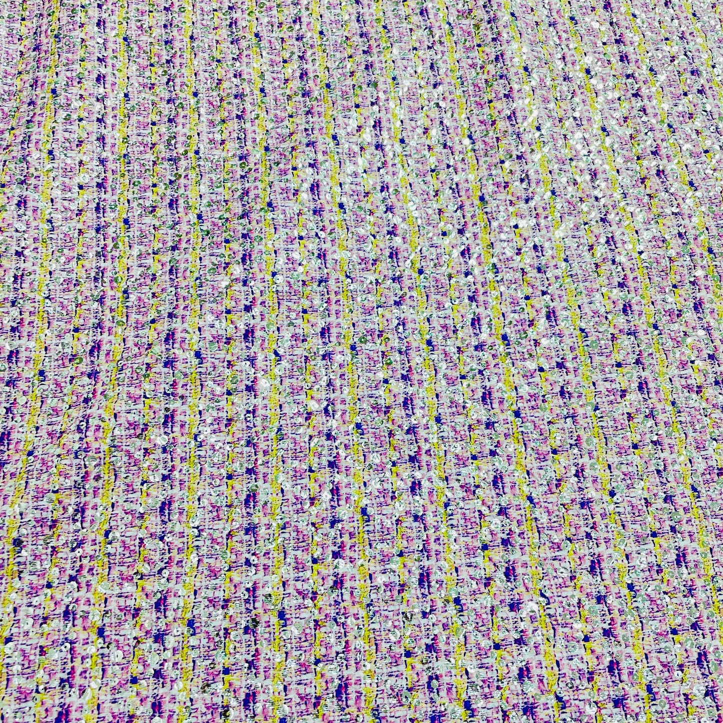 Pink & Brown Embossed Satin Fabric